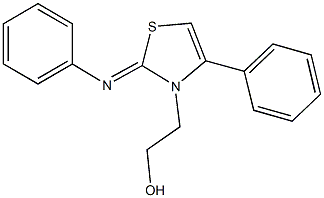 2-(4-phenyl-2-(phenylimino)-1,3-thiazol-3(2H)-yl)ethanol Structure