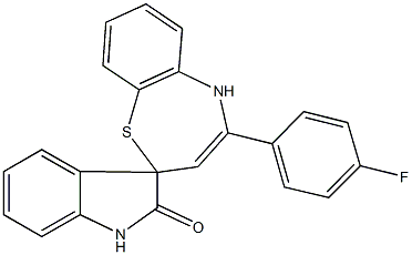 4-(4-fluorophenyl)-1',2,3',5-tetrahydrospiro([1,5]benzothiazepine-2,3'-[2'H]-indole)-2'-one|