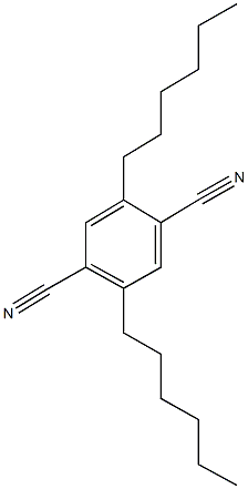 2,5-dihexylterephthalonitrile Structure