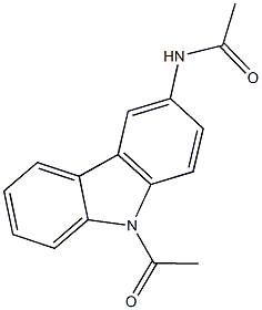 N-(9-acetyl-9H-carbazol-3-yl)acetamide 结构式