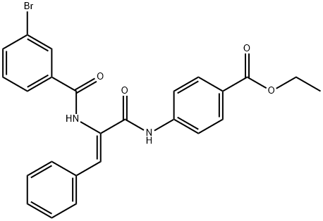 1189088-32-1 ethyl 4-({2-[(3-bromobenzoyl)amino]-3-phenylacryloyl}amino)benzoate