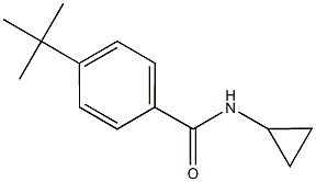 4-tert-butyl-N-cyclopropylbenzamide 结构式