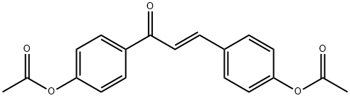 4-{3-[4-(acetyloxy)phenyl]acryloyl}phenyl acetate Structure
