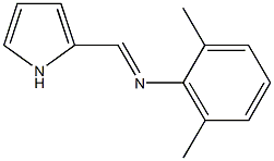 N-(2,6-dimethylphenyl)-N-(1H-pyrrol-2-ylmethylene)amine Struktur