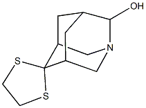 spiro(1-azatricyclo[3.3.1.1~3,7~]decane-6,2'-[1,3]-dithiolane)-2-ol 结构式