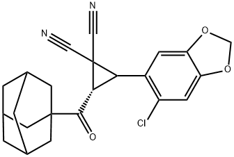 2-(1-adamantylcarbonyl)-3-(6-chloro-1,3-benzodioxol-5-yl)-1,1-cyclopropanedicarbonitrile|