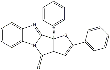 2,10b-diphenyl-3a,10b-dihydro-4H-thieno[2',3':3,4]pyrrolo[1,2-a]benzimidazol-4-one Structure