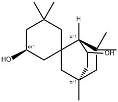 3',3',4,6,6-pentamethyl-spiro(bicyclo[2.2.2]octane-7,5'-cyclohexane)-1',2-diol Structure