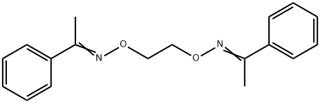 1-phenylethanone O-(2-{[(1-phenylethylidene)amino]oxy}ethyl)oxime Structure
