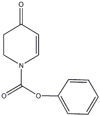 phenyl 4-oxo-3,4-dihydro-1(2H)-pyridinecarboxylate Struktur