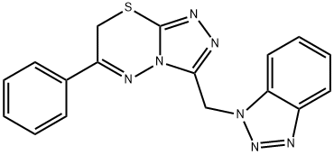 122503-15-5 3-(1H-1,2,3-benzotriazol-1-ylmethyl)-6-phenyl-7H-[1,2,4]triazolo[3,4-b][1,3,4]thiadiazine