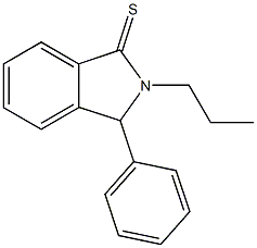 3-phenyl-2-propyl-1-isoindolinethione Structure