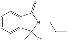 3-hydroxy-3-methyl-2-propyl-1-isoindolinone Struktur