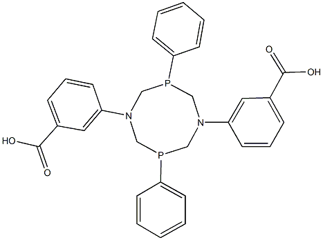 3-[5-(3-carboxyphenyl)-3,7-diphenyl-1,5,3,7-diazadiphosphocan-1-yl]benzoic acid Structure