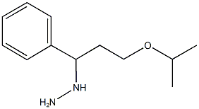 1-(3-isopropoxy-1-phenylpropyl)hydrazine Structure
