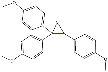 125083-76-3 2,2,3-tris(4-methoxyphenyl)thiirane