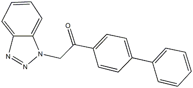 2-(1H-1,2,3-benzotriazol-1-yl)-1-[1,1'-biphenyl]-4-ylethanone Structure