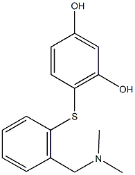 127906-20-1 4-({2-[(dimethylamino)methyl]phenyl}sulfanyl)-1,3-benzenediol