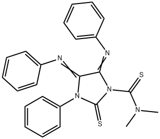 N,N-dimethyl-3-phenyl-4,5-bis(phenylimino)-2-thioxo-1-imidazolidinecarbothioamide
