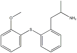 2-{2-[(2-methoxyphenyl)sulfanyl]phenyl}-1-methylethylamine Struktur