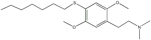 2-[4-(heptylsulfanyl)-2,5-dimethoxyphenyl]-N,N-dimethylethanamine|