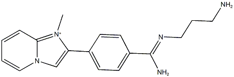 2-(4-{amino[(3-aminopropyl)imino]methyl}phenyl)-1-methylimidazo[1,2-a]pyridin-1-ium