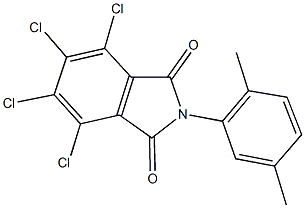 4,5,6,7-tetrachloro-2-(2,5-dimethylphenyl)-1H-isoindole-1,3(2H)-dione Struktur