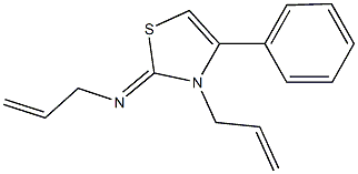 N-allyl-N-(3-allyl-4-phenyl-1,3-thiazol-2(3H)-ylidene)amine Structure