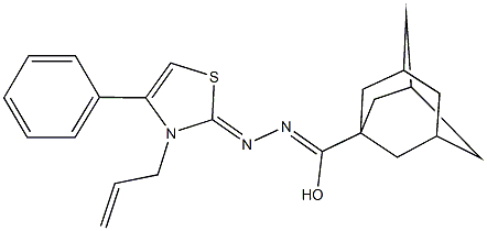 N-(3-allyl-4-phenyl-1,3-thiazol-2(3H)-ylidene)-1-adamantanecarbohydrazonic acid|