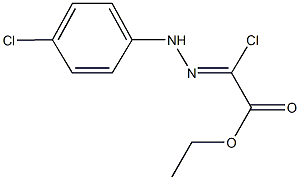 ethyl chloro[(4-chlorophenyl)hydrazono]acetate Struktur