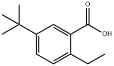 5-tert-butyl-2-ethylbenzoic acid 化学構造式