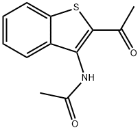 N-(2-acetyl-1-benzothien-3-yl)acetamide Struktur