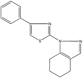 1-(4-phenyl-1,3-thiazol-2-yl)-4,5,6,7-tetrahydro-1H-indazole Structure