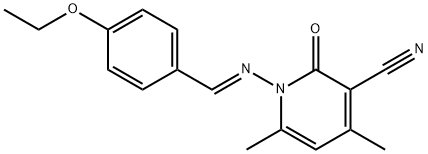 1351482-47-7 1-[(4-ethoxybenzylidene)amino]-4,6-dimethyl-2-oxo-1,2-dihydro-3-pyridinecarbonitrile