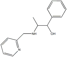 1-phenyl-2-[(2-pyridinylmethyl)amino]-1-propanol Struktur
