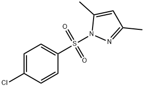 1-[(4-chlorophenyl)sulfonyl]-3,5-dimethyl-1H-pyrazole Struktur