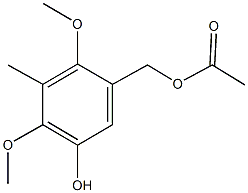 5-hydroxy-2,4-dimethoxy-3-methylbenzyl acetate Structure