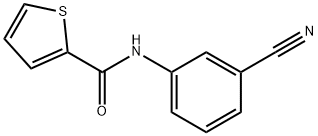 N-(3-cyanophenyl)-2-thiophenecarboxamide Structure