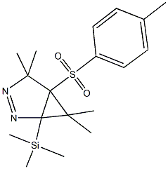 4,4,6,6-tetramethyl-5-[(4-methylphenyl)sulfonyl]-1-(trimethylsilyl)-2,3-diazabicyclo[3.1.0]hex-2-ene Struktur