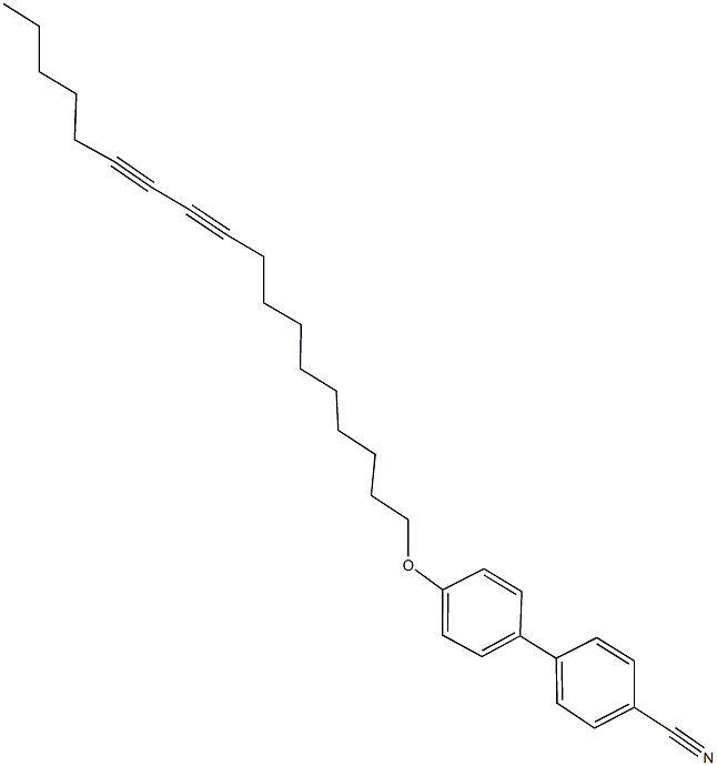 4'-(10,12-octadecadiynyloxy)[1,1'-biphenyl]-4-carbonitrile Struktur