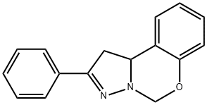 2-phenyl-1,10b-dihydropyrazolo[1,5-c][1,3]benzoxazine Struktur