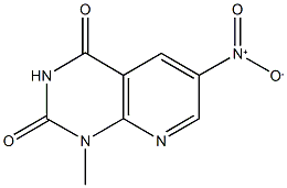6-nitro-1-methylpyrido[2,3-d]pyrimidine-2,4(1H,3H)-dione 化学構造式