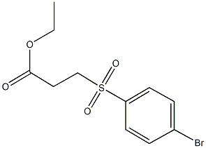 ethyl 3-[(4-bromophenyl)sulfonyl]propanoate Struktur