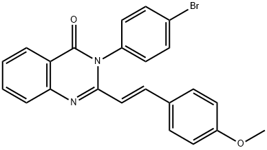 3-(4-bromophenyl)-2-[2-(4-methoxyphenyl)vinyl]-4(3H)-quinazolinone,142888-63-9,结构式