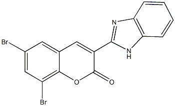 3-(1H-benzimidazol-2-yl)-6,8-dibromo-2H-chromen-2-one Structure
