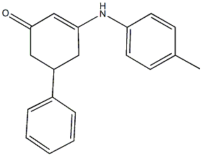 5-phenyl-3-(4-toluidino)cyclohex-2-en-1-one 结构式