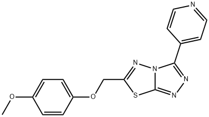 6-[(4-methoxyphenoxy)methyl]-3-(4-pyridinyl)[1,2,4]triazolo[3,4-b][1,3,4]thiadiazole|