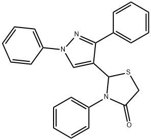 144118-65-0 2-(1,3-diphenyl-1H-pyrazol-4-yl)-3-phenyl-1,3-thiazolidin-4-one