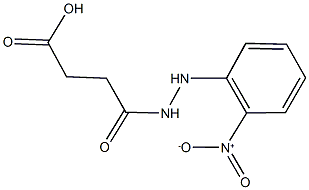 4-(2-{2-nitrophenyl}hydrazino)-4-oxobutanoic acid Structure