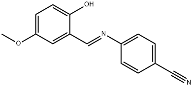 4-[(2-hydroxy-5-methoxybenzylidene)amino]benzonitrile Structure